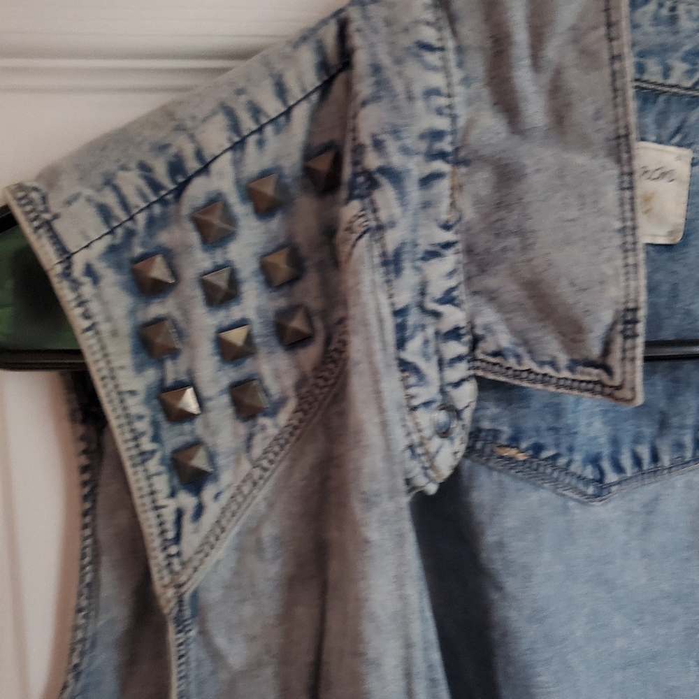 Denim sleevless jacket - Picture 8 of 8